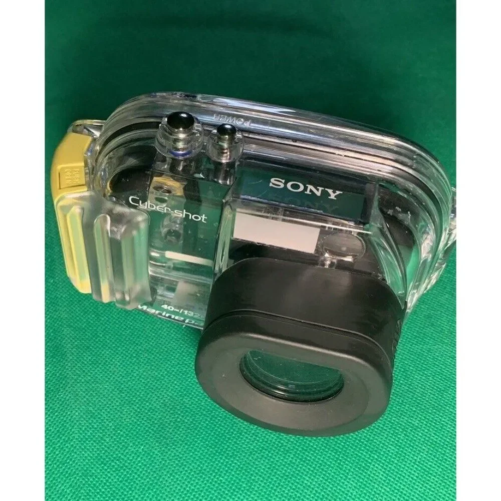 Sony Cyber Shot Marine Pack 40m 132ft Underwater Camera Case water proof sea EUC